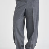 Pantaloni donna sartoriali grigio mélange Y6WI32 X90 SEMICOUTURE 