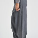 Pantaloni donna sartoriali grigio mélange Y6WI32 X90 SEMICOUTURE 