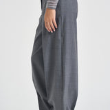 Pantaloni donna sartoriali grigio mélange Y6WI32 X90 SEMICOUTURE 