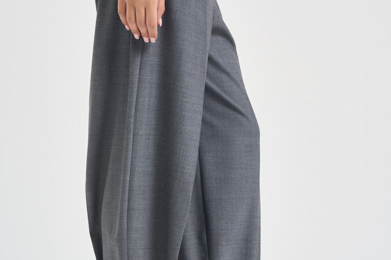 Pantaloni donna sartoriali grigio mélange Y6WI32 X90 SEMICOUTURE 
