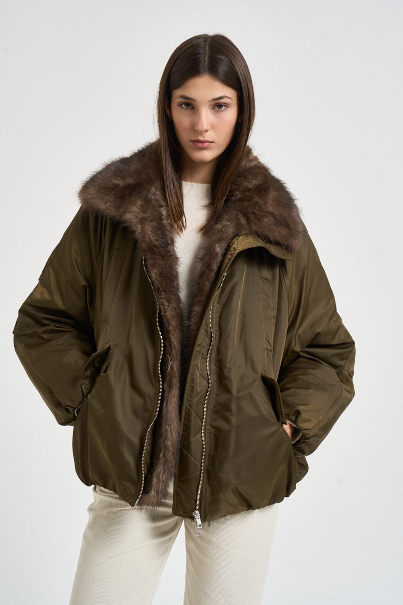 Giacca donna Thilda verde oliva 66758 8032ARMYGREEN STAND STUDIO 