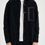 Camicia uomo in velluto a coste nera 1200016 S0212V0029 STONE ISLAND 