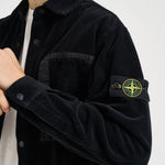 Camicia uomo in velluto a coste nera 1200016 S0212V0029 STONE ISLAND 