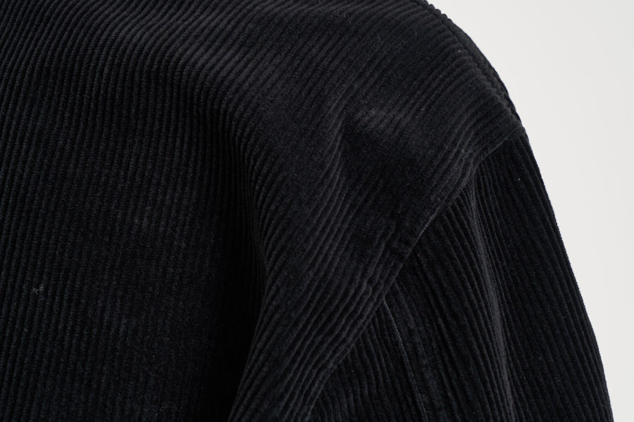 Camicia uomo in velluto a coste nera 1200016 S0212V0029 STONE ISLAND 