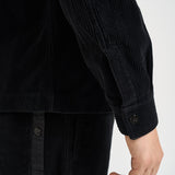 Camicia uomo in velluto a coste nera 1200016 S0212V0029 STONE ISLAND 
