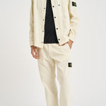 Camicia uomo in velluto a coste panna 1200016 S0212V0093 STONE ISLAND 