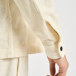 Camicia uomo in velluto a coste panna 1200016 S0212V0093 STONE ISLAND 