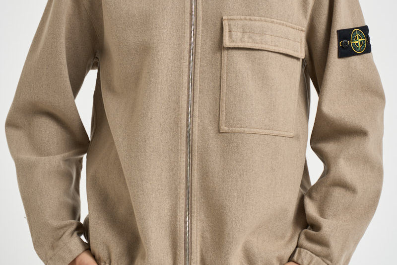 Giacca uomo con zip beige 1200033 S0451V0094 STONE ISLAND 