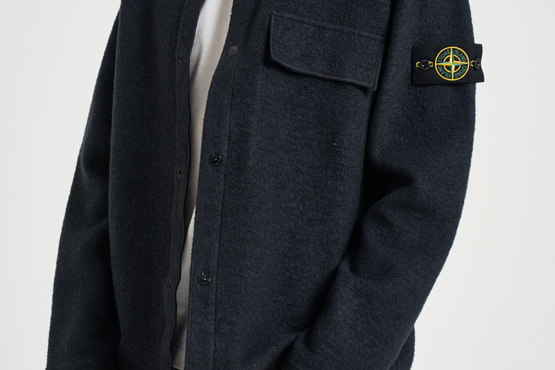 Giacca camicia uomo blu notte 1200034 S0461V0020 STONE ISLAND 