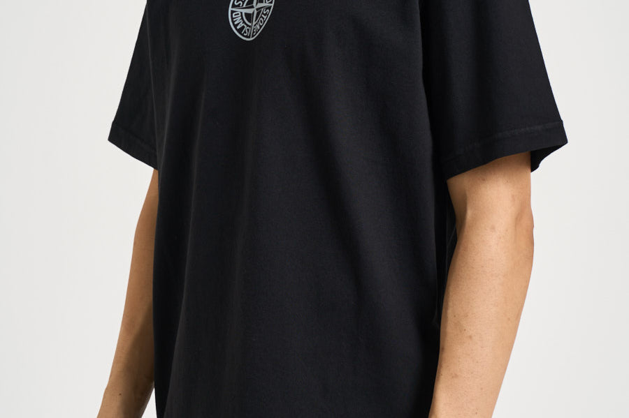 T-shirt uomo girocollo nera 2100001 S0480V0029 STONE ISLAND 