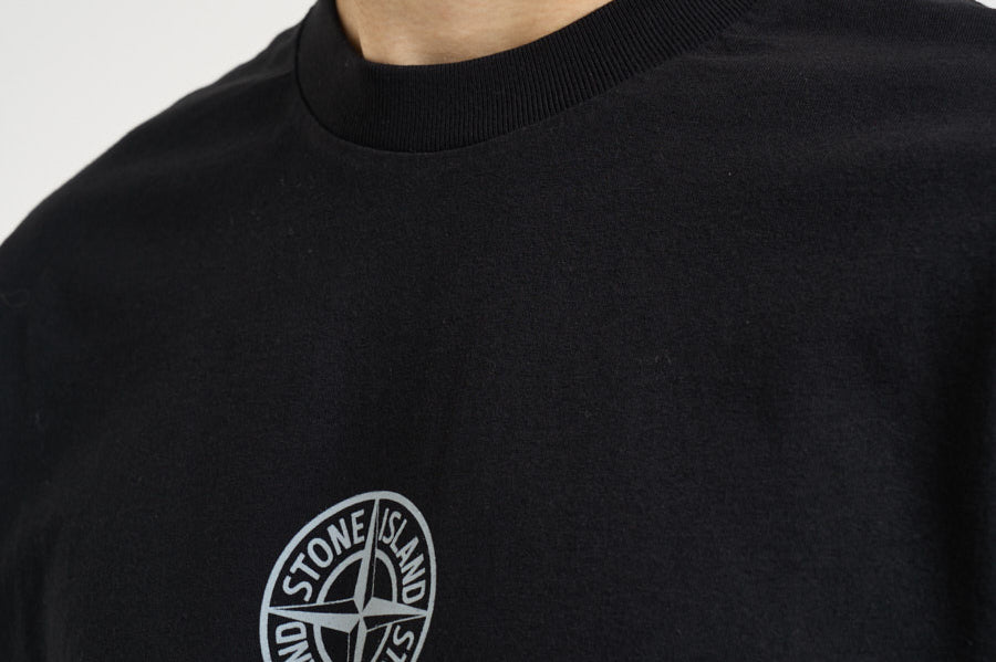 T-shirt uomo girocollo nera 2100001 S0480V0029 STONE ISLAND 