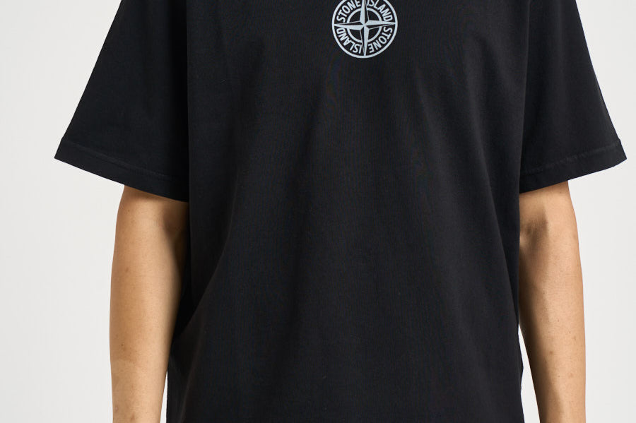 T-shirt uomo girocollo nera 2100001 S0480V0029 STONE ISLAND 
