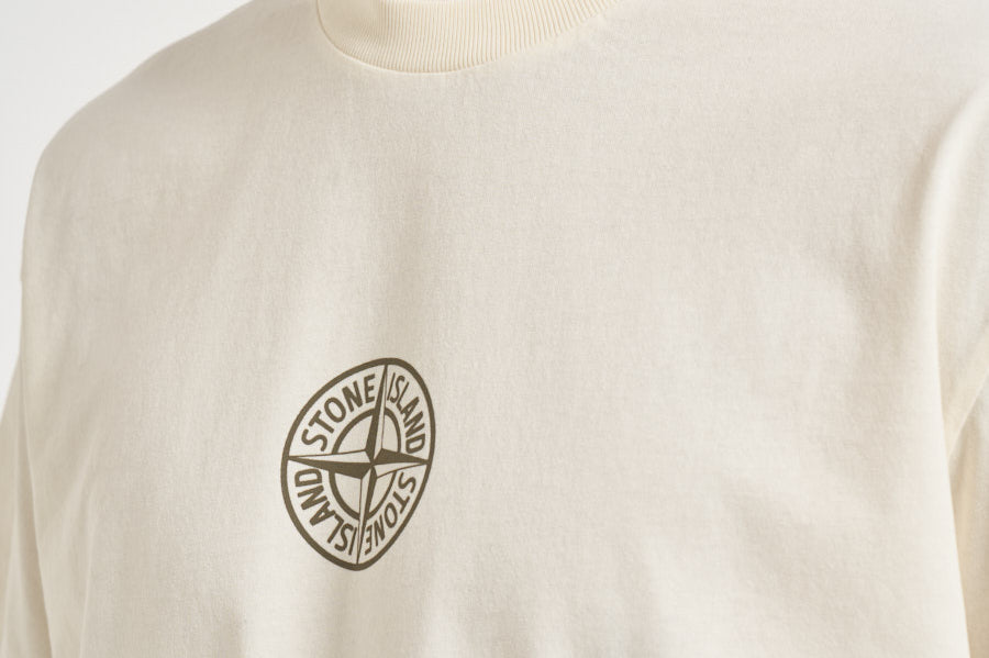 T-shirt uomo girocollo panna 2100001 S0480V0093 STONE ISLAND 