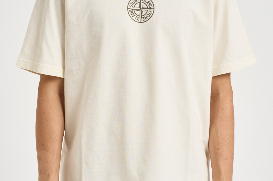 T-shirt uomo girocollo panna 2100001 S0480V0093 STONE ISLAND 