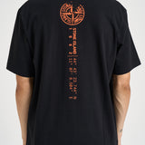 T-shirt uomo con stampa Vertical Placement nera 2100001 S0533V0029 STONE ISLAND 