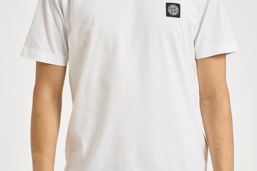 T-shirt uomo girocollo bianca 2100027 S0013V0001 STONE ISLAND 