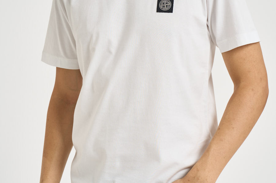 T-shirt uomo girocollo bianca 2100027 S0013V0001 STONE ISLAND 
