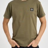 T-shirt uomo in cotone verde 2100027 S0013V005G STONE ISLAND 