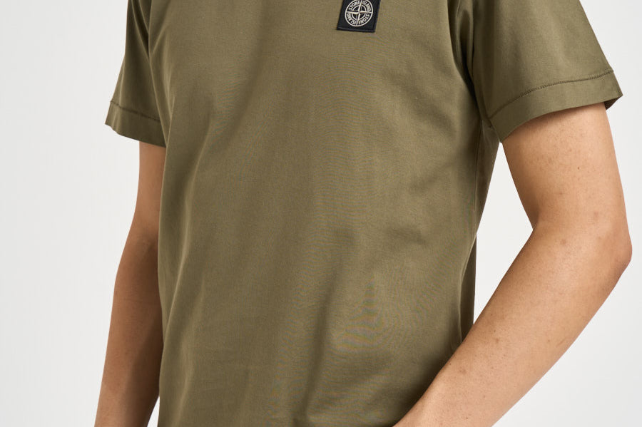 T-shirt uomo girocollo verde 2100027 S0013V005G STONE ISLAND 
