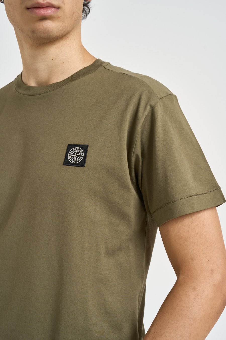 T-shirt uomo girocollo verde 2100027 S0013V005G STONE ISLAND 