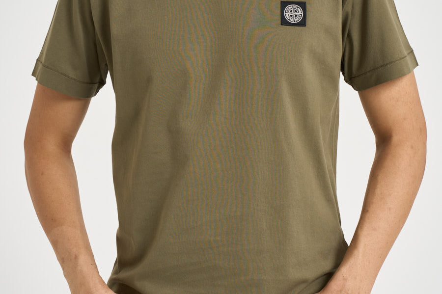 T-shirt uomo girocollo verde 2100027 S0013V005G STONE ISLAND 