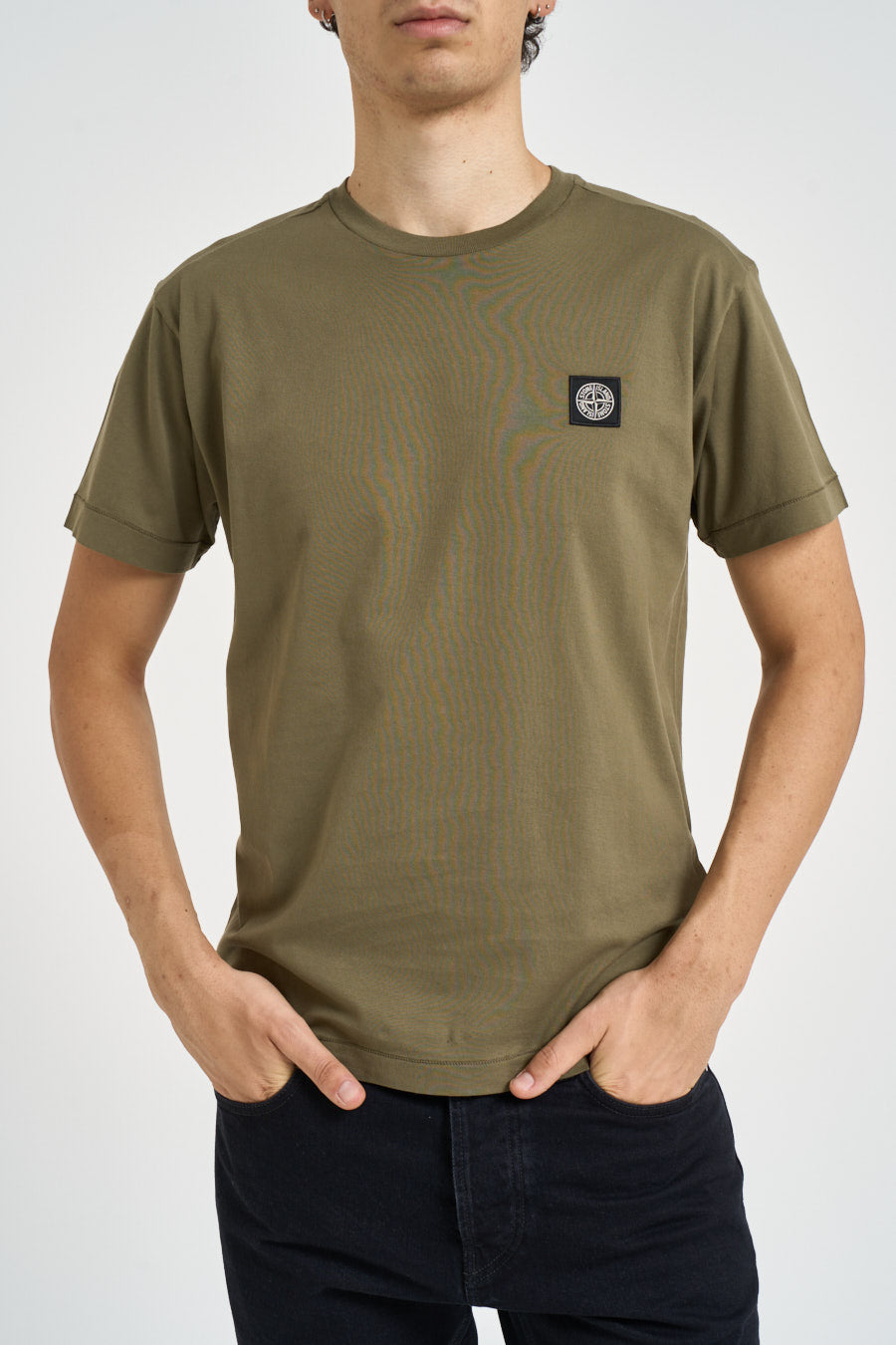 T-shirt uomo girocollo verde 2100027 S0013V005G STONE ISLAND 