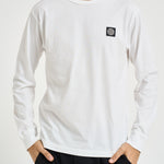 T-shirt uomo a maniche lunghe bianca 2100031 S0013V0001 STONE ISLAND 