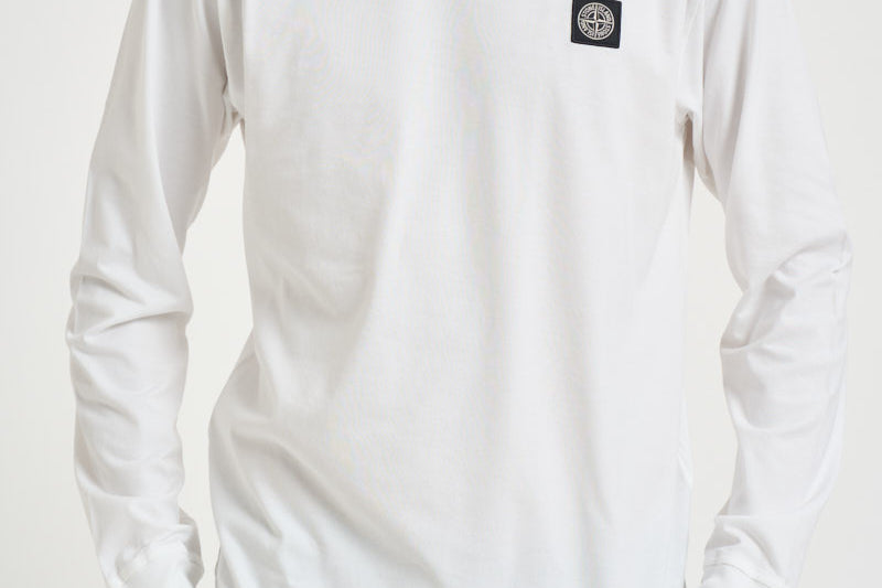 T-shirt uomo a maniche lunghe bianca 2100031 S0013V0001 STONE ISLAND 
