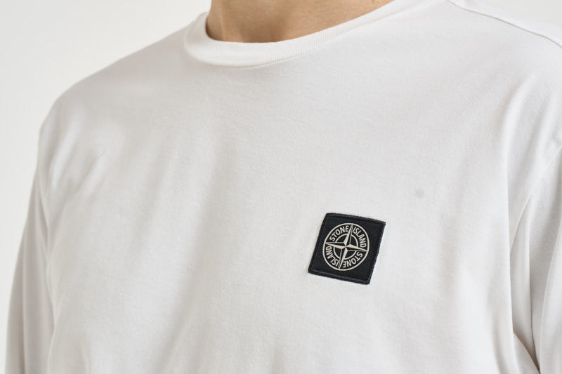 T-shirt uomo a maniche lunghe bianca 2100031 S0013V0001 STONE ISLAND 
