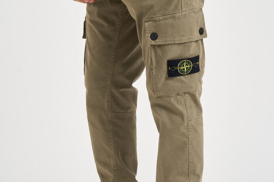 Pantalone uomo cargo verde 3100034 S00L1V015G STONE ISLAND 