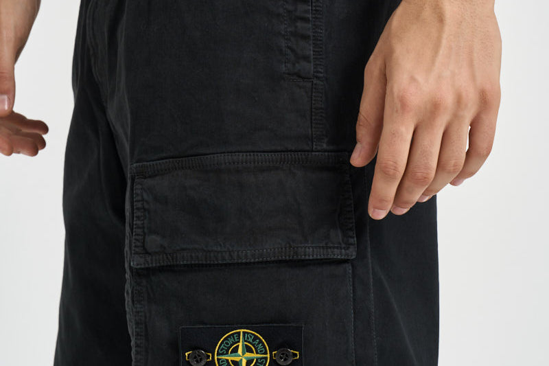 Pantaloni uomo cargo neri 3100036 S00L1V0129 STONE ISLAND 