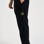 Pantalone uomo in velluto a coste nero 3100059 S0212V0029 STONE ISLAND 