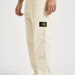 Pantalone uomo in velluto a coste panna 3100059 S0212V0093 STONE ISLAND 