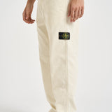 Pantalone uomo in velluto a coste panna 3100059 S0212V0093 STONE ISLAND 