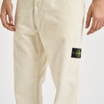Pantalone uomo in velluto a coste panna 3100059 S0212V0093 STONE ISLAND 