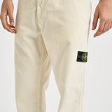 Pantalone uomo in velluto a coste panna 3100059 S0212V0093 STONE ISLAND 