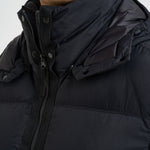 Piumino uomo con cappuccio removibile nero 4100013 S0483V0029 STONE ISLAND 