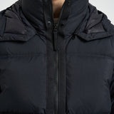 Piumino uomo con cappuccio removibile nero 4100013 S0483V0029 STONE ISLAND 