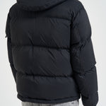Piumino uomo con cappuccio removibile nero 4100013 S0483V0029 STONE ISLAND 