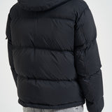 Piumino uomo con cappuccio removibile nero 4100013 S0483V0029 STONE ISLAND 