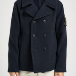 Cappotto uomo doppiopett corto blu 4100040 S0453V0020 STONE ISLAND 