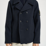 Cappotto uomo doppiopett corto blu 4100040 S0453V0020 STONE ISLAND 