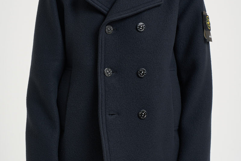 Cappotto uomo doppiopett corto blu 4100040 S0453V0020 STONE ISLAND 