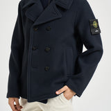 Cappotto uomo doppiopett corto blu 4100040 S0453V0020 STONE ISLAND 