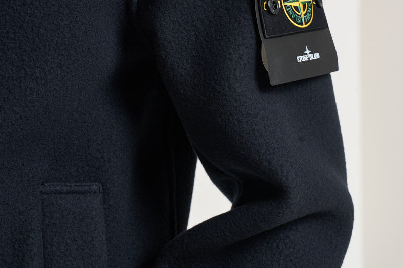 Cappotto uomo doppiopett corto blu 4100040 S0453V0020 STONE ISLAND 