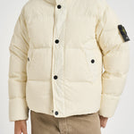 Piumino uomo antigoccia panna 4100109 S0A23V0093 STONE ISLAND 