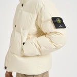 Piumino uomo antigoccia panna 4100109 S0A23V0093 STONE ISLAND 