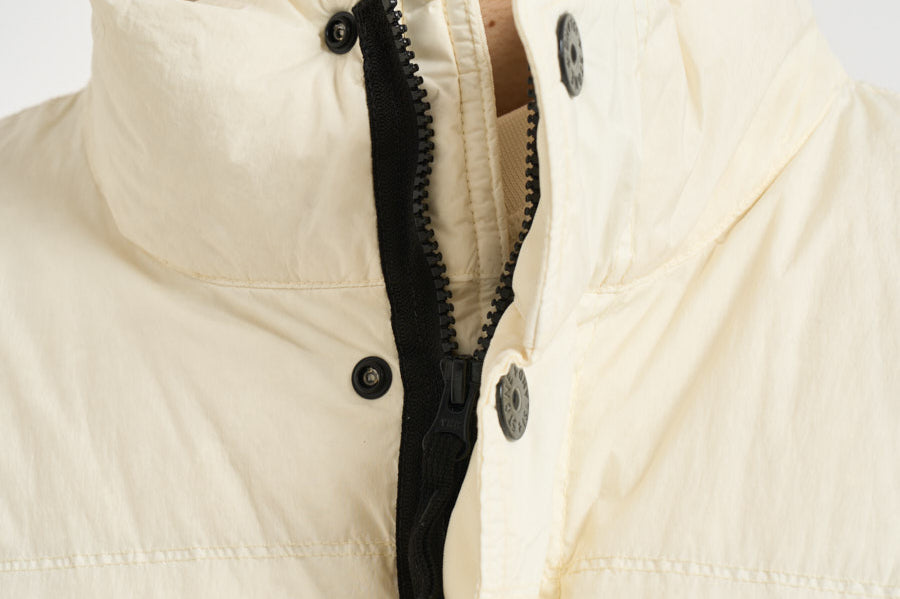 Piumino uomo antigoccia panna 4100109 S0A23V0093 STONE ISLAND 