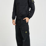 Piumino uomo con cappuccio nero 4100110 S0A23V0029 STONE ISLAND 