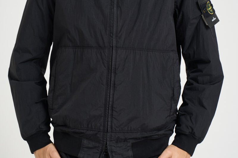 Piumino uomo con cappuccio nero 4100110 S0A23V0029 STONE ISLAND 